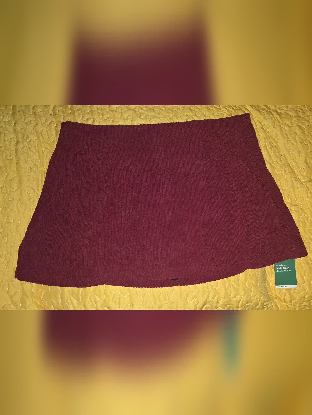Halara Plum Ribbed Mini Skort